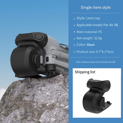 Pour DJI AIR 3S Drone Cardan Lentille Protection Housse Anti-Collision Protection Coque - Photo 17/18