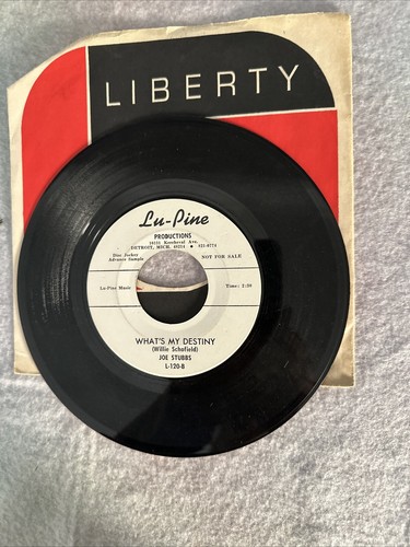 Joe Stubbs  Keep On Loving Me/What's My Destiny  Northern Soul 1964 Lu-Pine