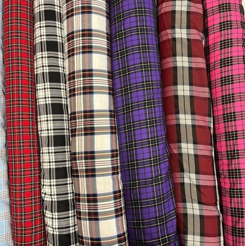 Polyviskose Tartan Stoff kariert kariertes Karo Material 150 cm breit Royal Stewart - Bild 2 von 37