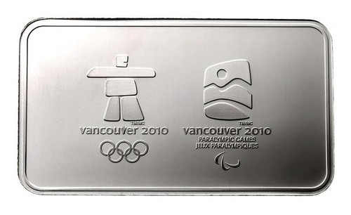Vancouver 2010 Olympic Games Silver Circulation Coin Set Sterling Silver Wafer - Picture 5 of 8