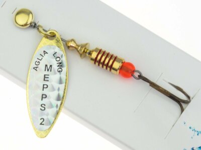 Mepps Aglia Long Rainbo #2 7g Spinner Zander Wels Hecht Köder FARBEN