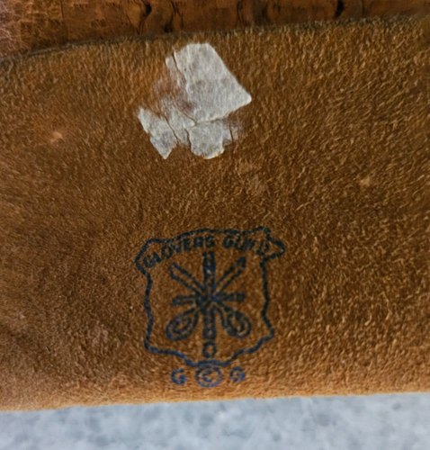 Vintage Men's Glovers Guild Tan Leather Gloves Size 10 - Picture 7 of 10