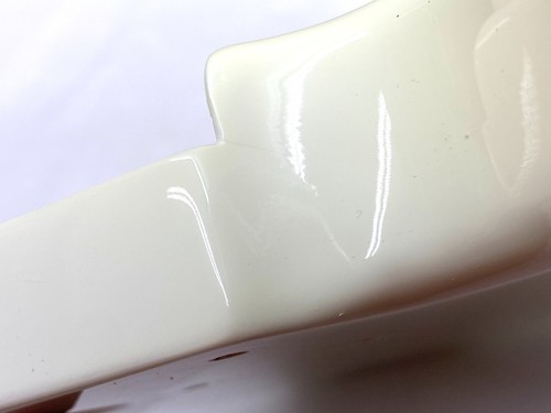 DENT / FINISH CRACK! Fender Squier PJ P BASS BODY Olympic White Guitar OEM - Picture 19 of 23