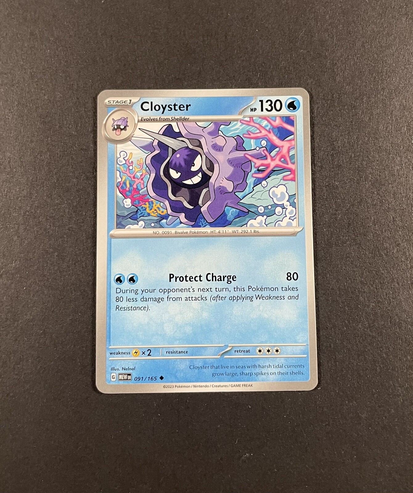 Pokemon Scarlet and Violet 151 - Cloyster No. 91/165