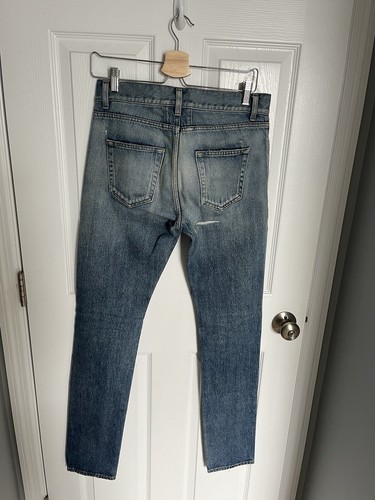 Saint Laurent Men Jeans Stonewash Distressed Size 29 D02 - Picture 6 of 9
