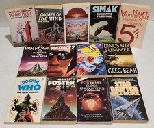 13x Assorted Science Fiction Fantasy Books Bundle Vintage Small PB Lot Sci Fi