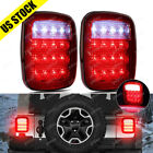Pair Rear Tail Lights Brake Lamps Turn Stop Reverse for Jeep Wrangler Cherokee