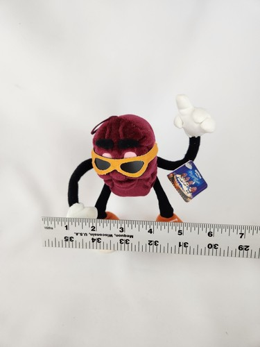 Vintage California Raisins 1987 Applause Plush Bendable Figurine 7" With Tags - Picture 6 of 14