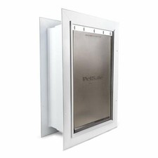 PetSafe Wall Entry Pet Door w/ Telescoping Tunnel, Medium Door for Dogs and Cats