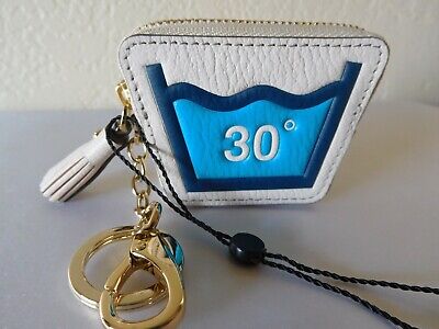 New Anya Hindmarch Leather Coin Purse, Key Ring with Tassel New Anya Hindmarch Leather Coin Purse, Key Ring with Tassel