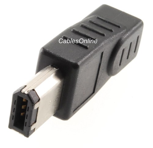 6-Pin Male to 4-Pin Female IEEE-1394a Firewire Adapter, CablesOnline AD-FW1 - Picture 3 of 3