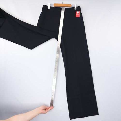 Spanx Womens Pants The Perfect Fit Ponte Wide Leg High Rise Black Size NWT - Picture 37 of 74
