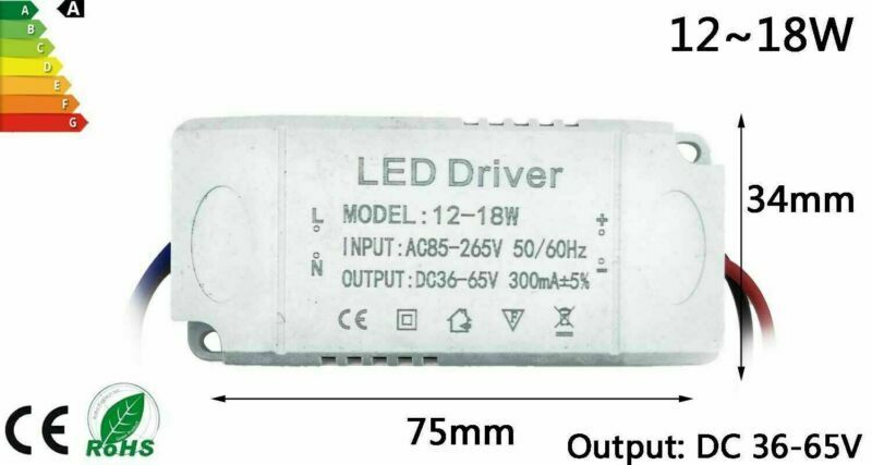LED Driver Alimentatore Trasformatore 1w 8w 12w 18w 36w 220V uscita 12 volt 32v - Zdjęcie 16 z 18