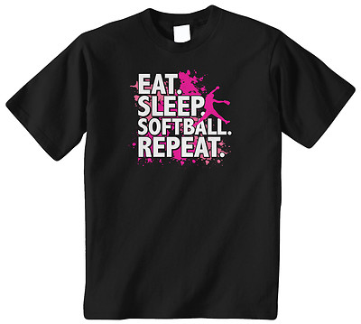 Threadrock Enfants Manger Sommeil Softball vendre Répéter Jeunesse T-shirt Sport Été Bat