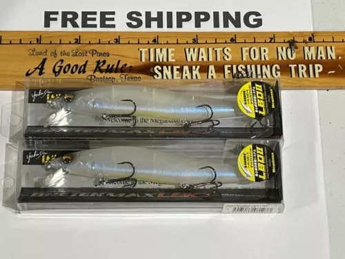 LOT OF 2 Megabass ito Oneten LBO USA max 5.3" 3/4oz jerkbait FRENCH PEARL OB NIP