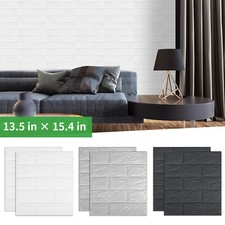 3D Wall Panels Peel Stick Faux Brick Wallpaper Sticker Self-Adhesive Waterproof