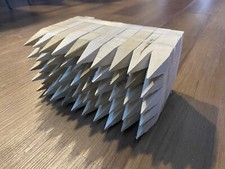 Bundles of 50 6” Wood Stakes for Surveying, Construction, and Gardening Peg, Hub