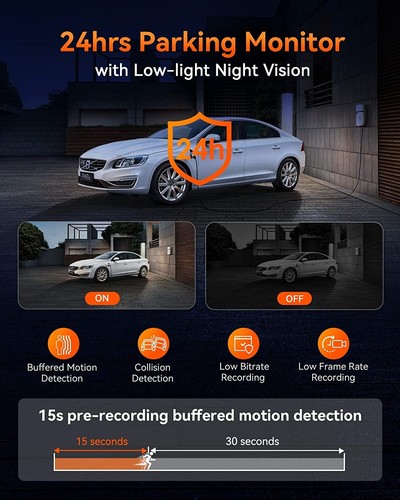 Vantrue E3 2.5K 3 Channel Dash Camera | WiFi | GPS | Parking Mode(1TB Support) - Picture 6 of 10