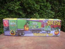 "Rat Fink" Fruehauf Beaded Panel Van Trailer Model Kit- 1/25 scale by AMT (2022)
