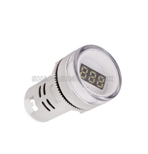 Red/Blue 22MM AC60-500V LED Voltmeter Voltage Meter Indicator Pilot Light - Bild 9 von 27