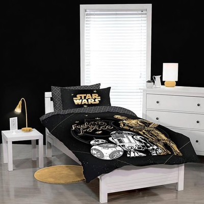 Licensed Disney Star Wars Double Bed Doona Duvet Quilt Cover Set