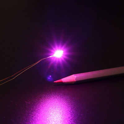 30pcs Pre-wired Micro Litz Wire SMD LED 0603 Pink Light Waterproof Resin Cover