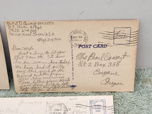 Military Comic 1944 WWII Vintage Postcards Set of 8