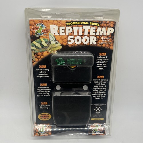 New Zoo Med ReptiTemp 500R Professional Series Remote Sensor Thermostat Reptile - Picture 1 of 12