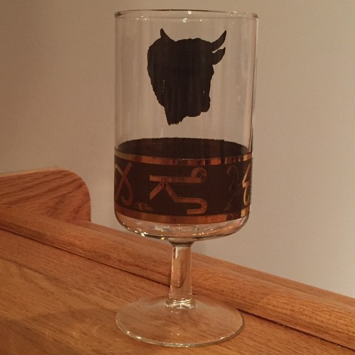 Copas de vino Cera MCM bisonte búfalo cabeza de búfalo ~ RARAS DE COLECCIÓN Set 4 ~ Usadas en excelente condición - Imagen 6 de 14