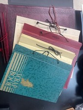 Lot of Vintage Scrap Book Album Textured Ephemera Covers