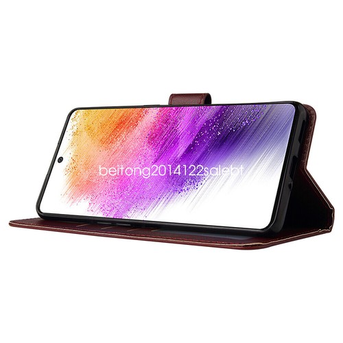 Flip Leather Wallet Case Stand Cover For iPhone Xiaomi Redmi Note 11 10 Poco X3 - Picture 3 of 18