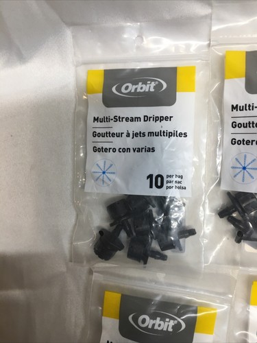 4 pk.Orbit 40pc Drip System Adjustable Multi-Stream Dripper Emitter Sprinkler - Picture 5 of 10