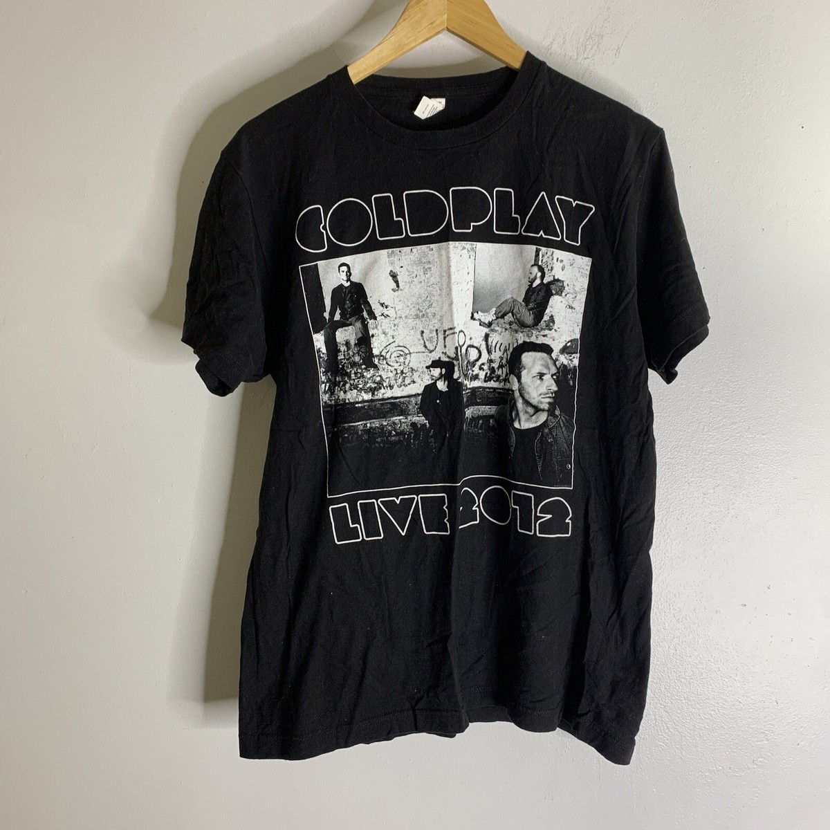 Coldplay 2012 Live Tour Shirt Band Medium Unisex Concert Chris 