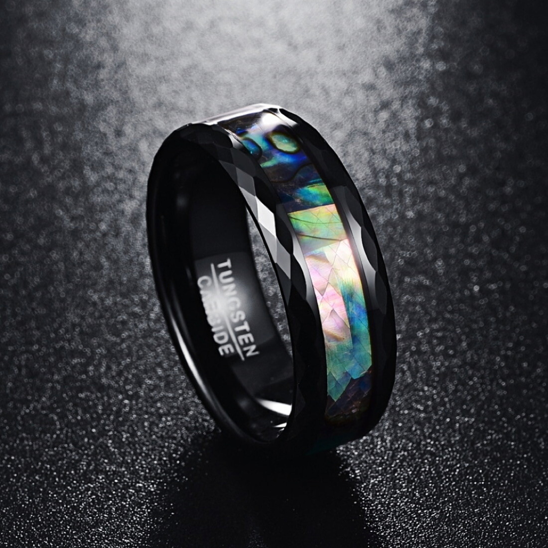 Bague nacre noire new arrivals