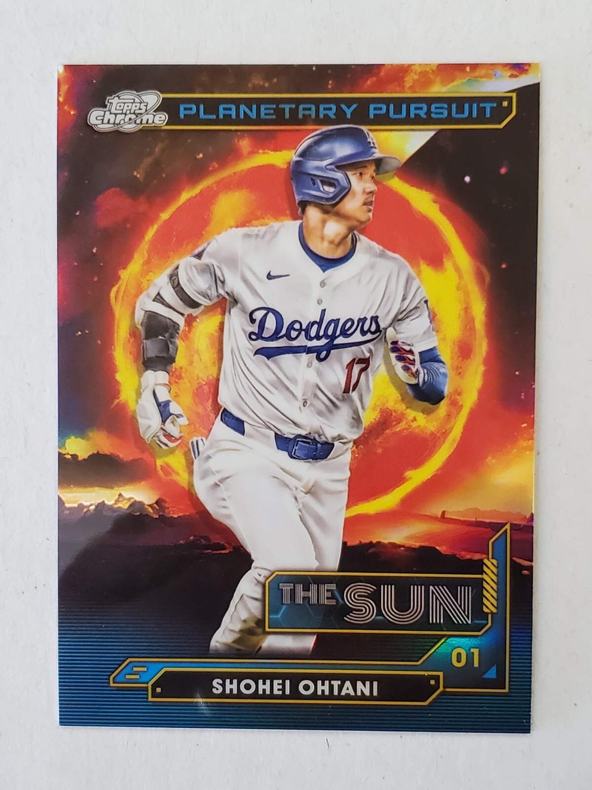 SHOHEI OHTANI 2024 Topps Chrome Cosmic PLANETARY PURSUIT THE SUN #PPS-8 Dodgers