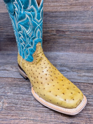 L6139 Men's Circle-G Square Toe Full Quill Ostrich Western Boots by Corral - Picture 2 of 4