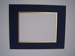 Picture Framing Mats 16x20 For 11x14 Diploma Dark Blue With Gold
