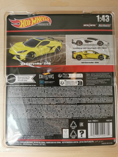 Hot Wheels Premium 1:43 / 23 Corvette Z06 & Lamborghini Countach LPI 800-4 / NEU - Bild 5 von 12