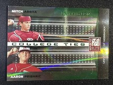 2008 Donruss Elite Extra Mitch Abeita Aaron Pribanic GREEN /1500 Nebraska