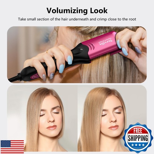 Plancha Crimpadora de Pelo Terviiix con 4 Platos Intercambiables, Queratina y Argán O - Imagen 3 de 5