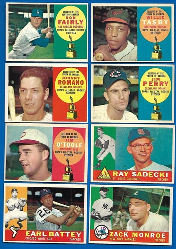 1960 TOPPS MLB BASEBALL CARD CREAM WHITE OR GREY BACK 199-374 SEE LIST - Picture 248 of 341
