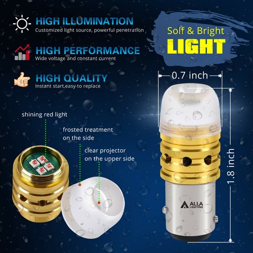 LED RED Rear Turn Signal Light Bulb Blinker Lamp For 2002 Freightliner M2 100 - Bild 2 von 6