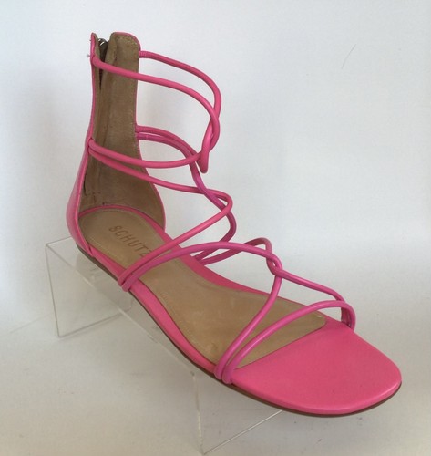 NEW SCHUTZ Fabia Strappy Gladiator Sandals, Neon Pink (Size 7.5 B) - Picture 4 of 11
