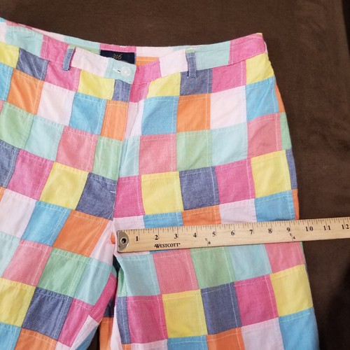 BROOKS BROTHERS PATCHWORK CHINO PANTS Sz 8 MULTICOLOR 30x27 - Picture 5 of 15