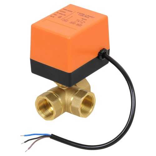 3 Wege Zonenventil Elektrisch Kugelventil 3/4 Zoll Motorkugelhahn Umschaltventil - Bild 9 von 11