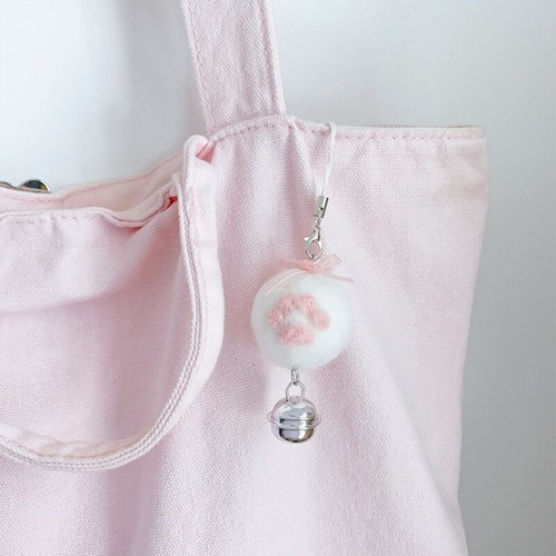 Plush Cat Claw Bell Charm Pendant Chain Y2K Phone Straps Pocket Keychain Strap - 第 2/8 張圖片