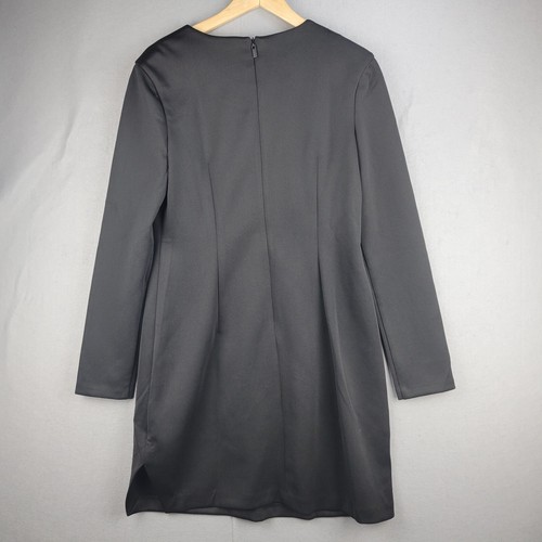 Vestido para mujer Calvin Klein talla 8 manga larga negro lápiz caprichoso nuevo con etiquetas - Imagen 11 de 12