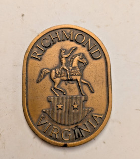 "Richmond Virginia" Solid Brass Medallion