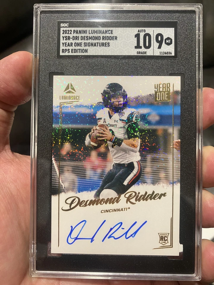 2022 Panini Luminance Desmond Ridder Year One Signatures Gold SGC 10/9 RPS Ed. - Image 3 of 3