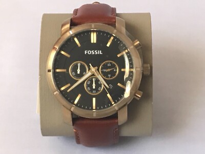 Price Leather Fossil Watches Fossil Grant Chronograph Black